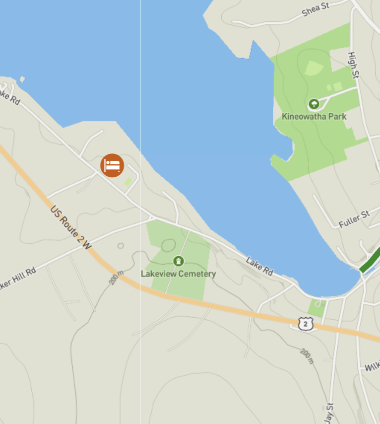 Wilson Lake Inn Map